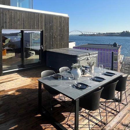 Seaside Villa With Outdoor Jacuzzi Haugesund Bagian luar foto